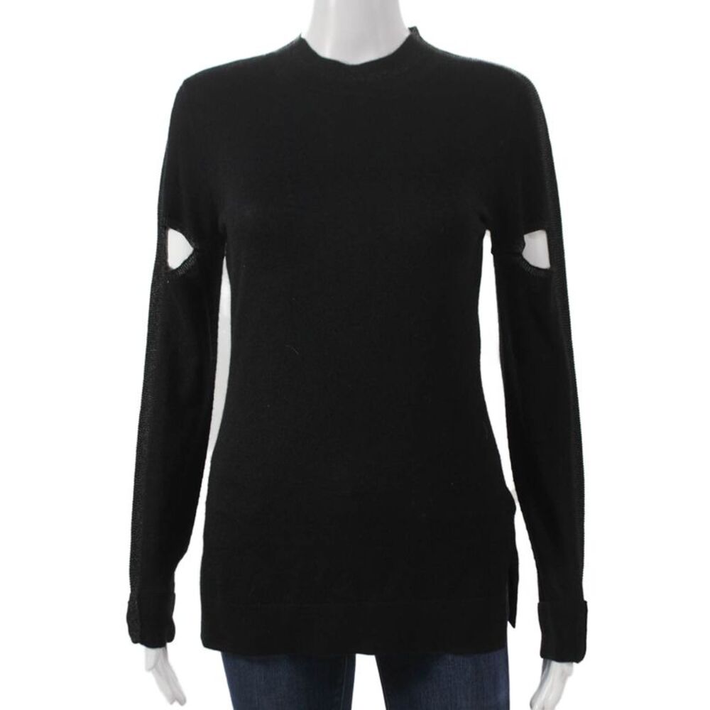 Amanda Wakeley Women Cashmere Black Pullover Sweater Size S